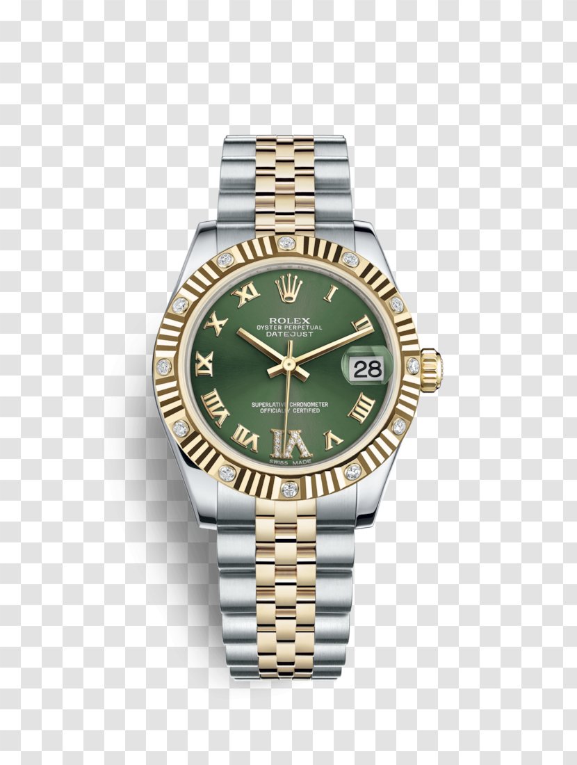 Rolex Datejust Automatic Watch Gold - Counterfeit Transparent PNG