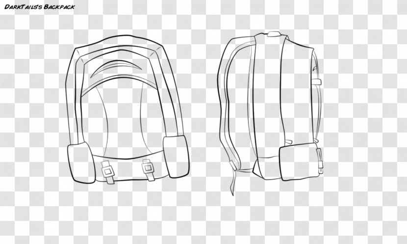 Shoe Line Art Font - Backpack Drawing Transparent PNG