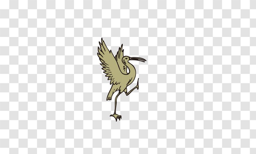 Bird Crane Cartoon - Livestock Transparent PNG