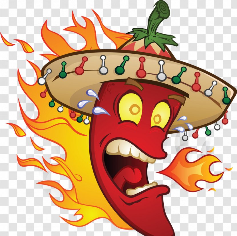 Chili Pepper Con Carne Mexican Cuisine Cartoon - Stock Photography - Spitfire Transparent PNG
