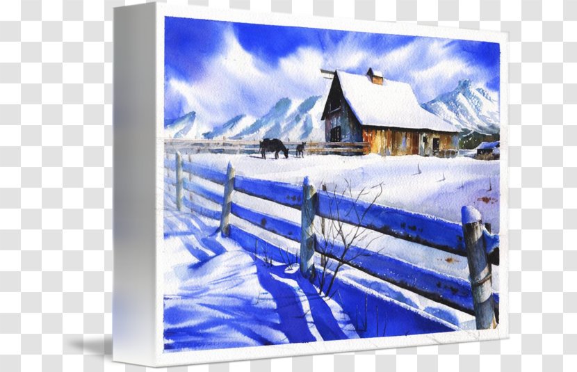 Landscape Painting Winter Art - Landform Transparent PNG