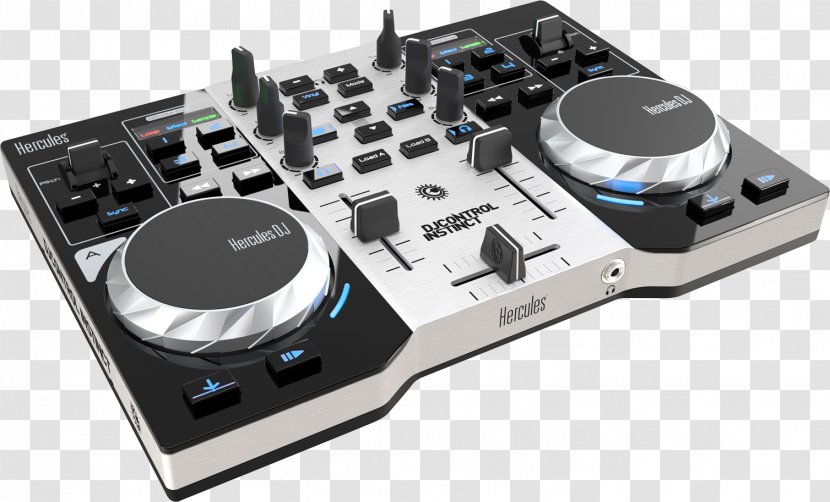 Hercules DJControl Instinct S Series DJ Controller Disc Jockey Audio - Flower - Frame Transparent PNG