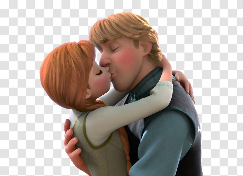 Kristoff Anna Frozen Elsa Kiss - Flower Transparent PNG