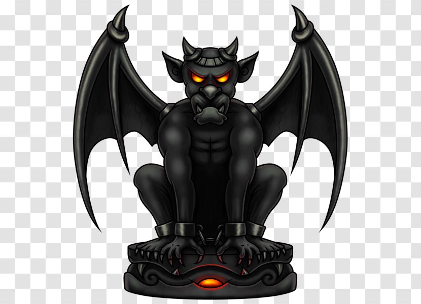 Gargoyle Stock Illustration Clip Art - Digital Painting - Black Bat Beast Transparent PNG