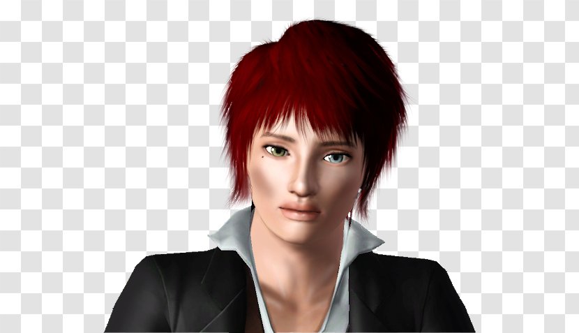 Red Hair Coloring Black Brown - Heart - Scar On Forehead Transparent PNG