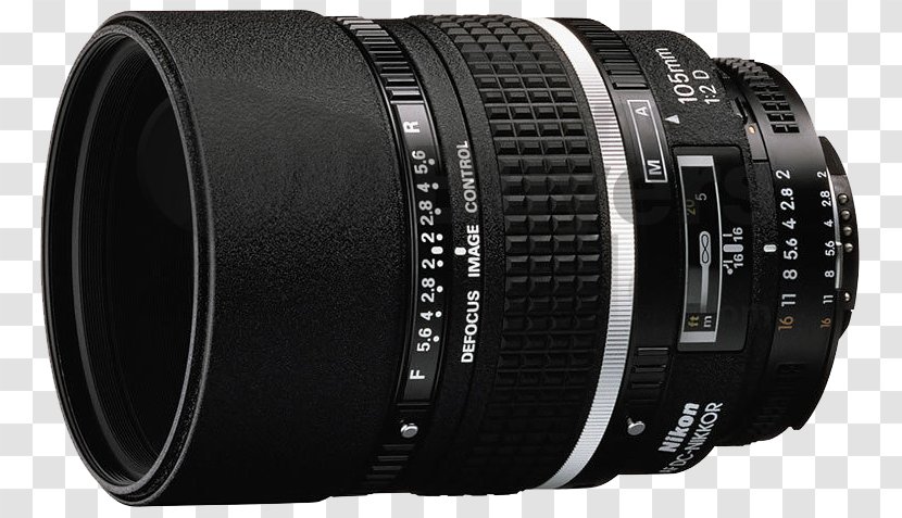 Nikon AF-S VR 105mm F/2.8G IF-ED AF Nikkor 50 Mm F/1.8D Telephoto 135mm F/2.0 Camera Lens - Fisheye Transparent PNG