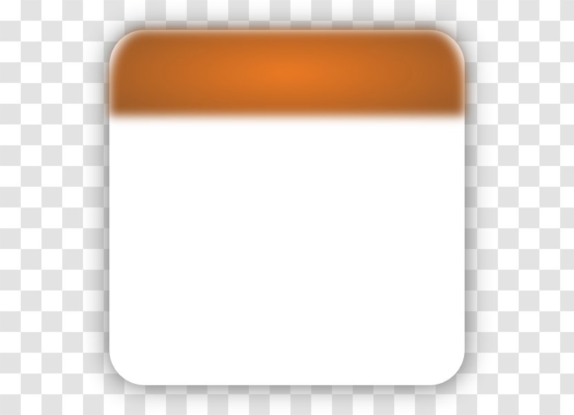 Clip Art - Cartoon - Orange Calendar Cliparts Transparent PNG