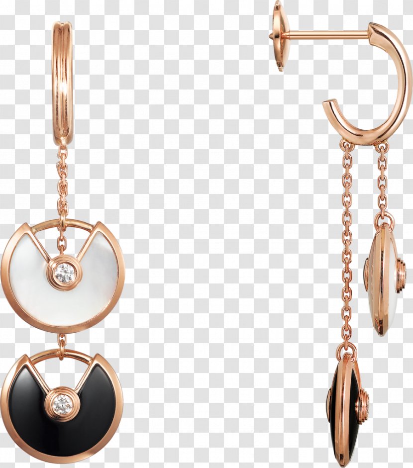 Earring Cartier Amulet Diamond Jewellery - Carat - Model Transparent PNG