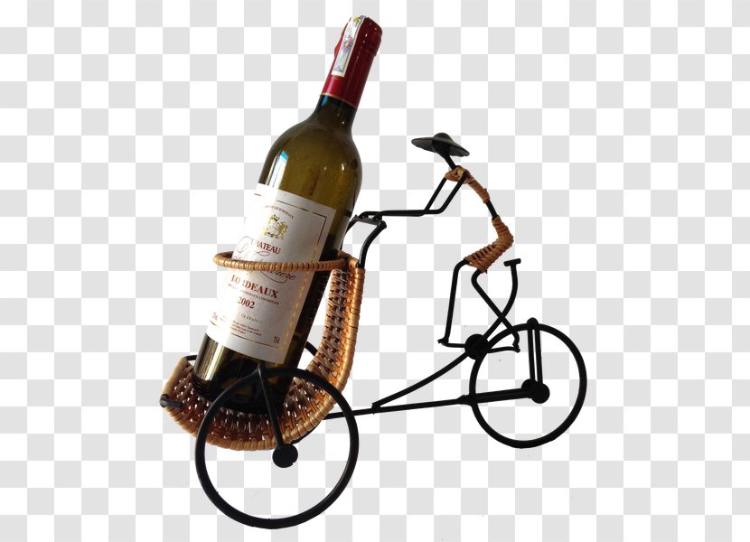 Cycle Rickshaw Wine Vietnam Bicycle - Bottle - Hoa Van Transparent PNG