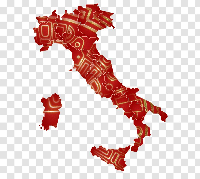 Regions Of Italy Vector Map Transparent PNG