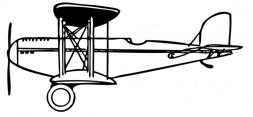 Airplane Fixed-wing Aircraft Flight Biplane Clip Art - Wing - Cliparts Transparent PNG