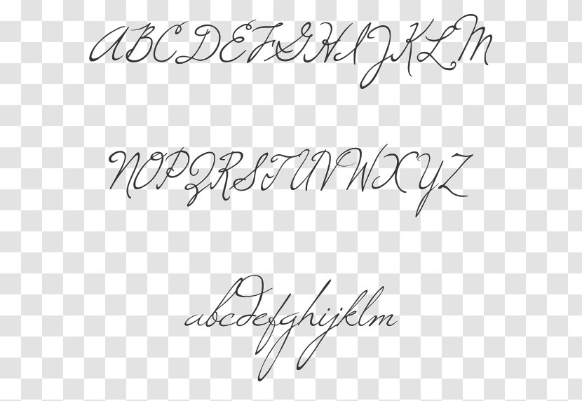 Handwriting Computer Font Open-source Unicode Typefaces Script Typeface - Black - Design Transparent PNG