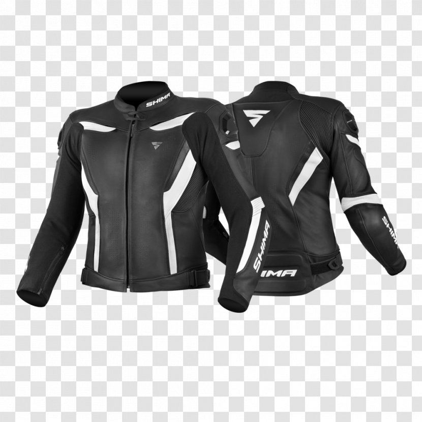 Jacket Leather Black Red White Clothing - Jersey Transparent PNG