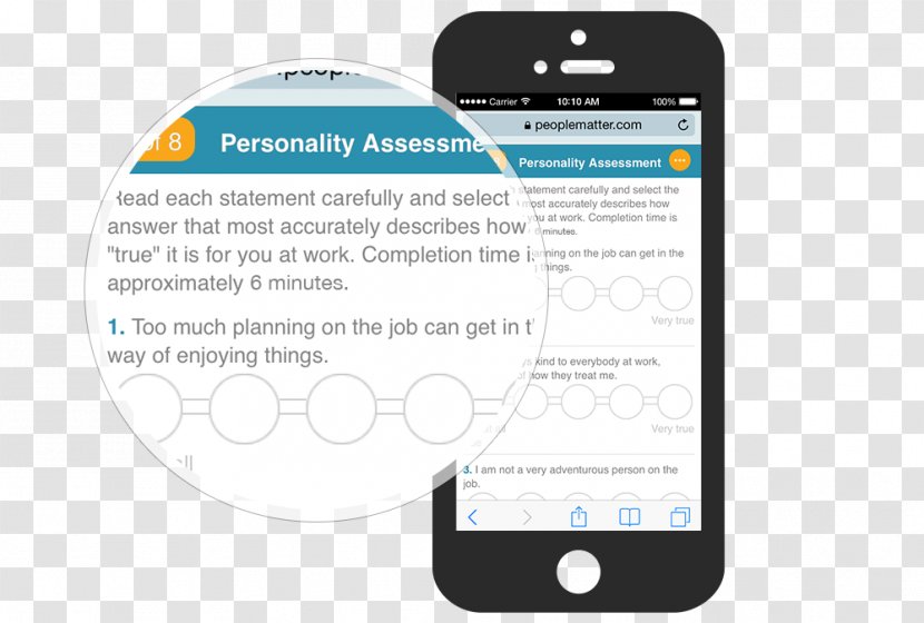 Smartphone Employment Testing Educational Assessment Online - Text Transparent PNG