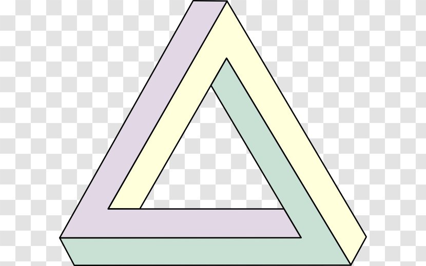 Penrose Triangle Stairs Impossible Object Mathematician - M C Escher Transparent PNG