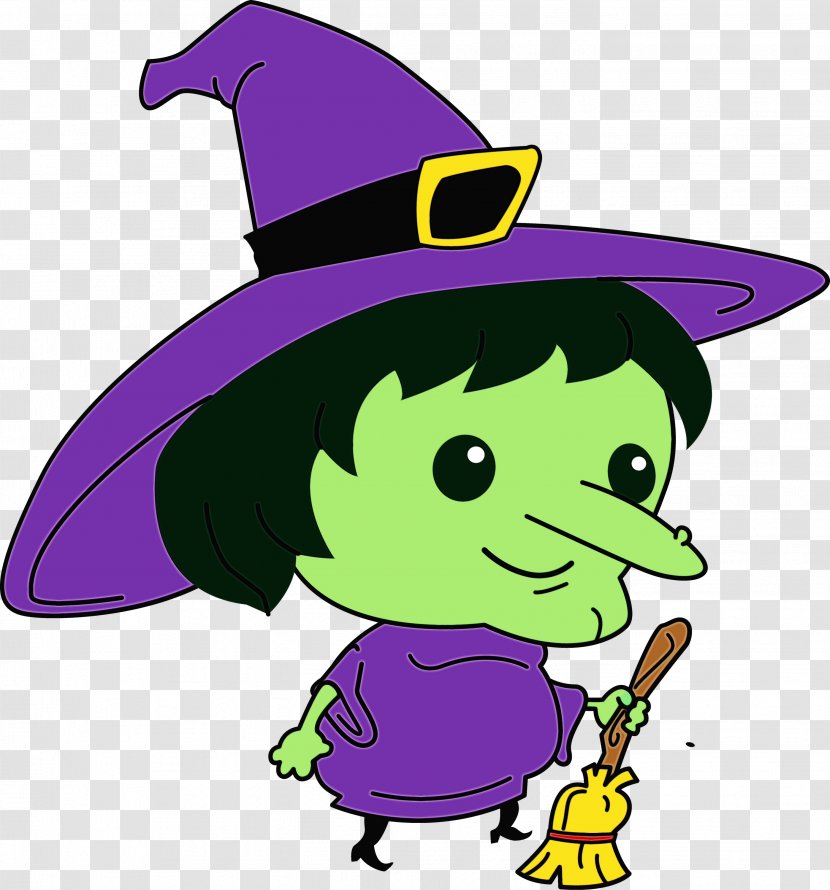 Witch Cartoon - Animation - Costume Sombrero Transparent PNG