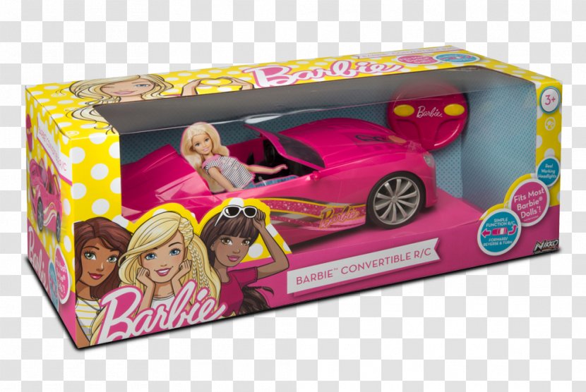 Radio-controlled Car Barbie Convertible Radio Control - Doll Transparent PNG