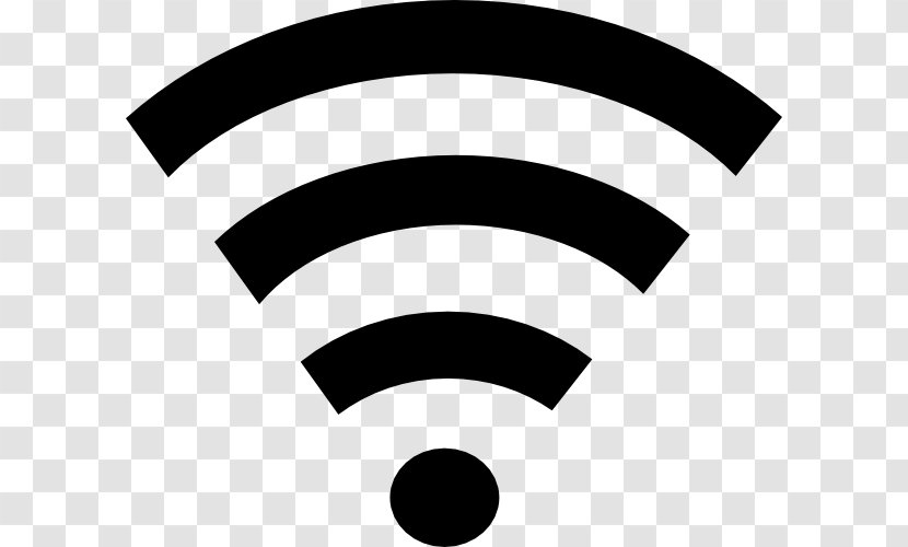Wi-Fi Hotspot Logo Clip Art - Black And White - Symbol Transparent PNG