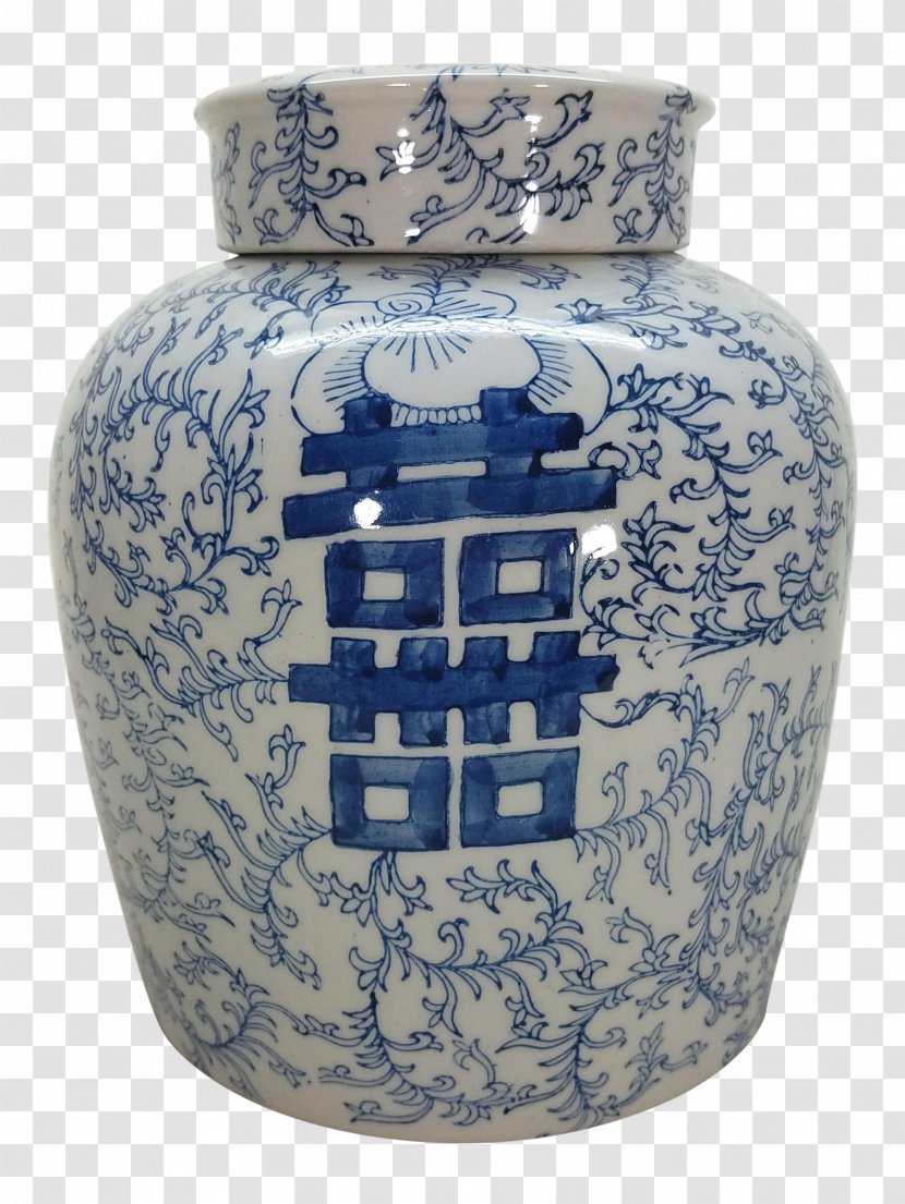 Porcelain Ceramic Vase Blue And White Pottery Urn - Chinoiserie Transparent PNG