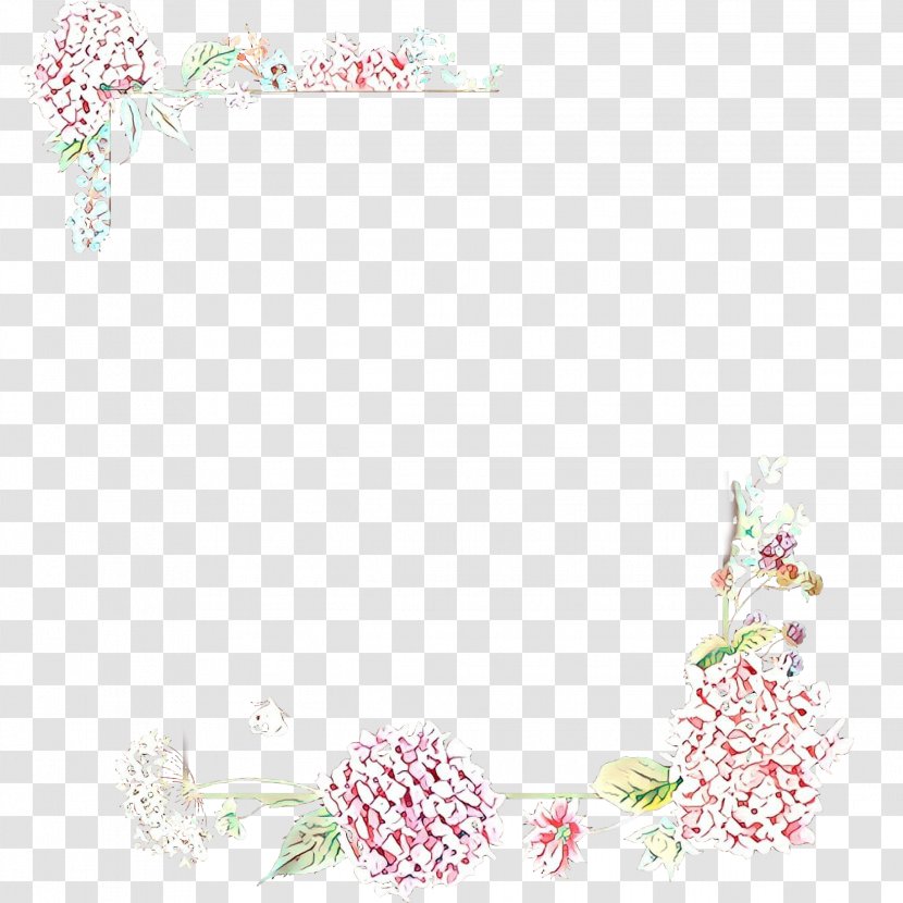 Flower Background Frame - Cerasus - Picture Pedicel Transparent PNG