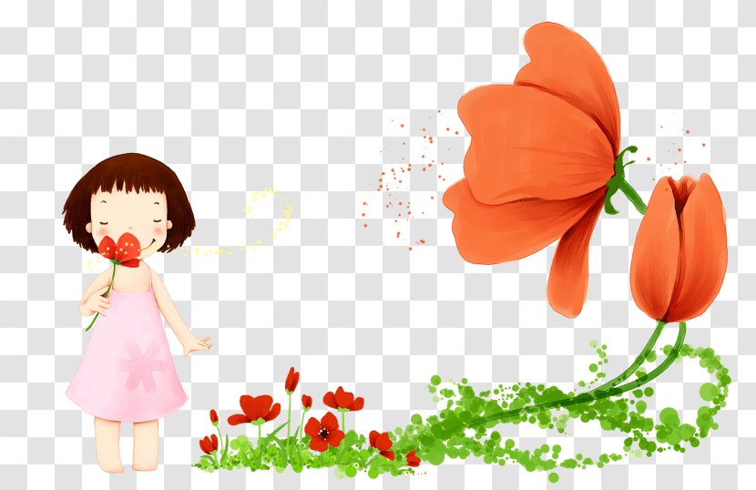 Flower Bouquet Illustration Child Image - Plant - Bambina Transparent PNG