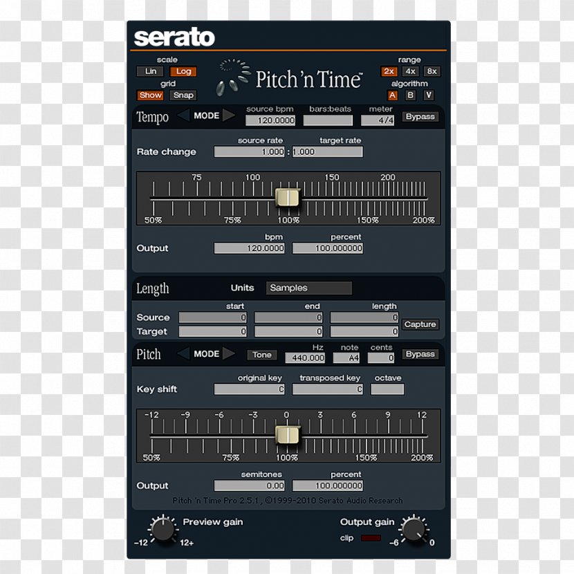 Electronics Audio Time Stretching And Pitch Scaling Serato Research Computer Software Pro Tools Transparent PNG