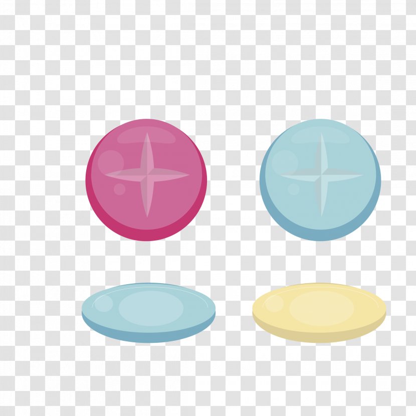 Clothing Button - Product Design - Vector Color Transparent PNG