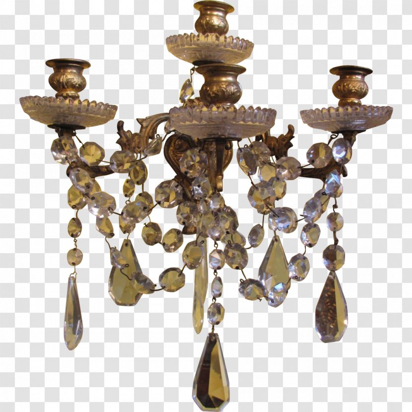 Light Brass Bronze Chandelier Sconce Transparent PNG