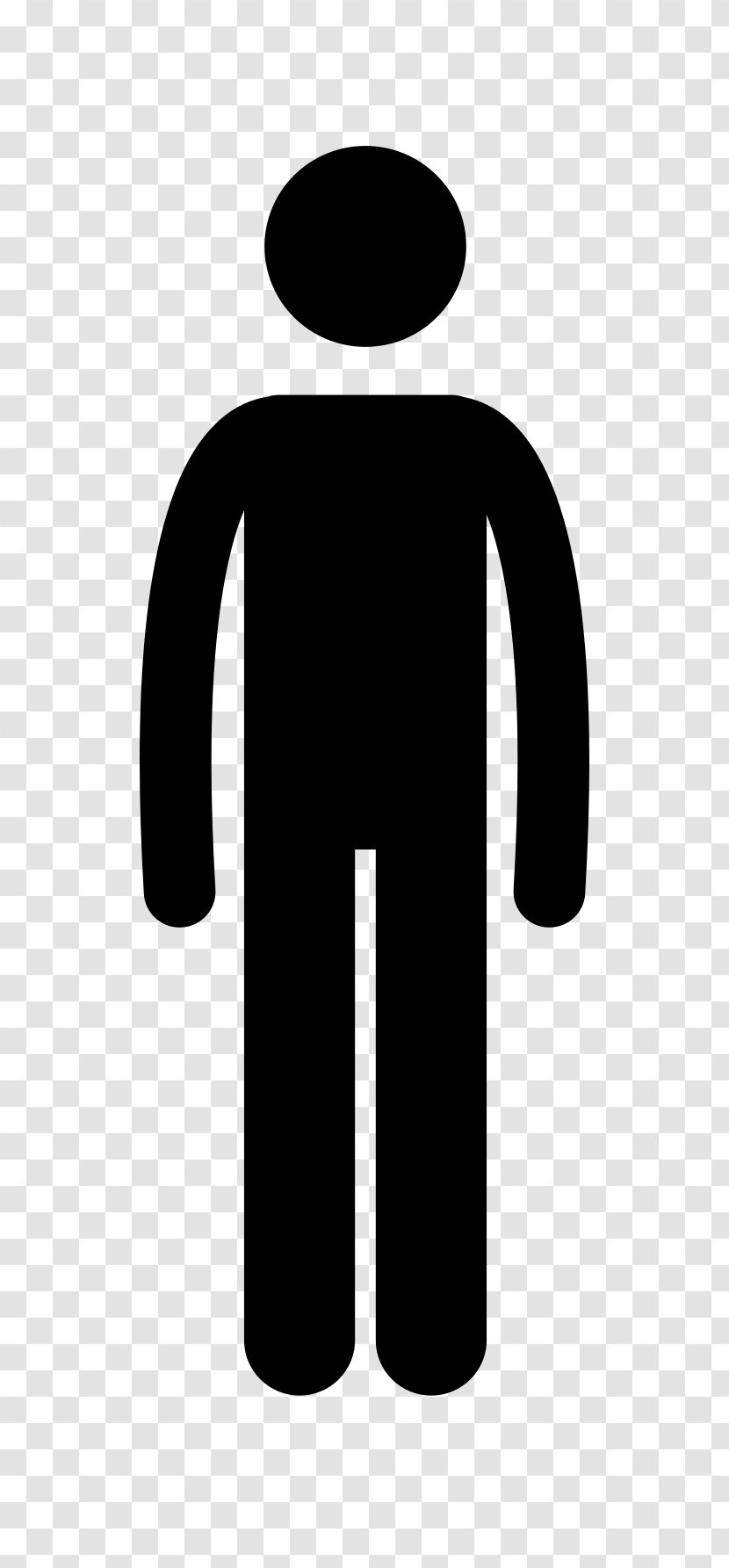 Tall Man Clip Art - Black And White Transparent PNG