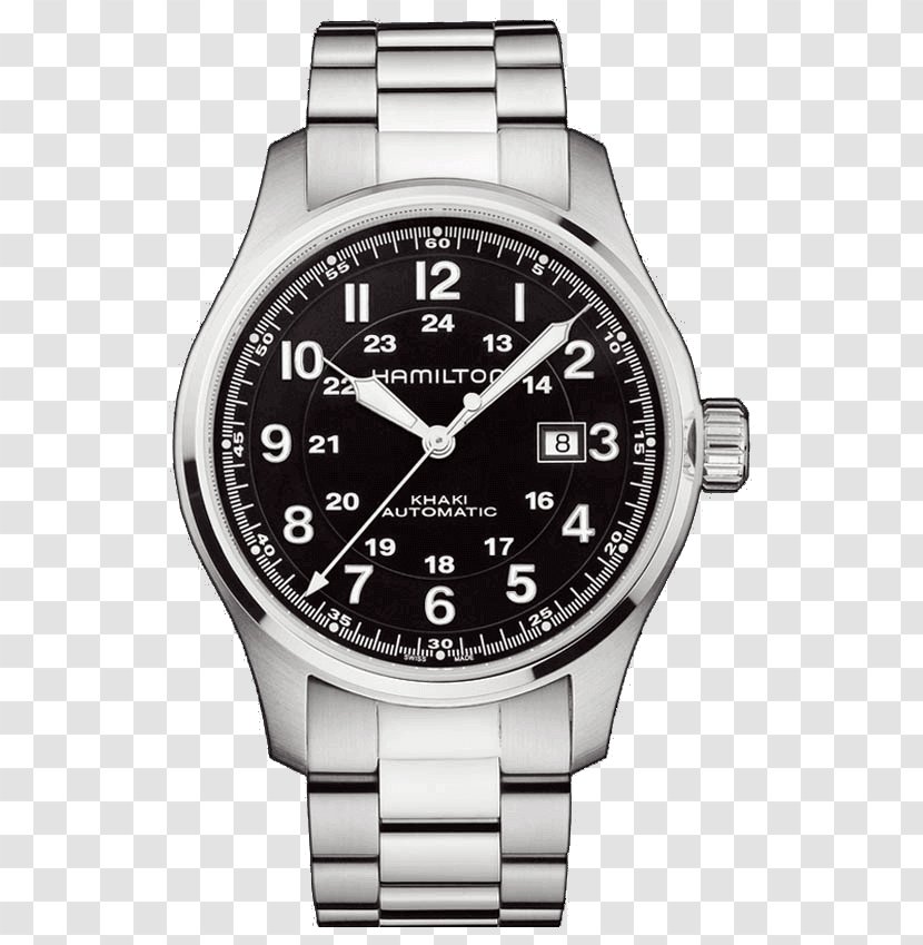 Automatic Watch Hamilton Company Strap Khaki Field Quartz - Brand Transparent PNG