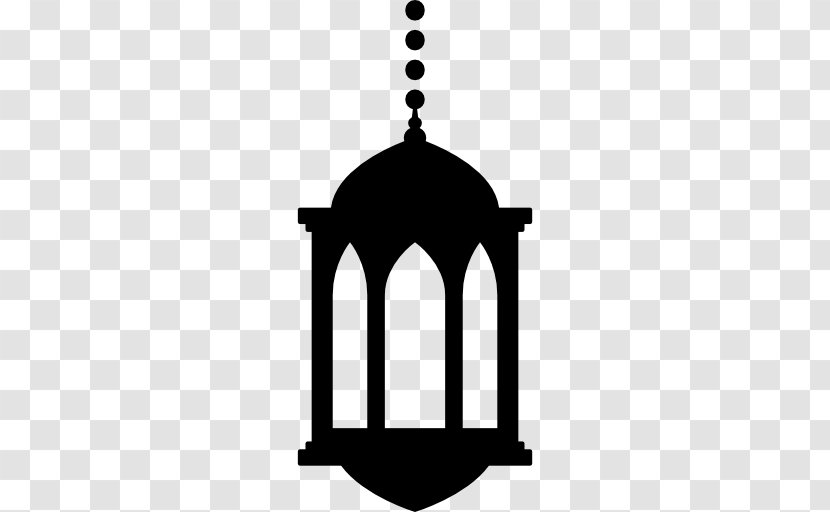 Light Lantern Islam - Black And White Transparent PNG