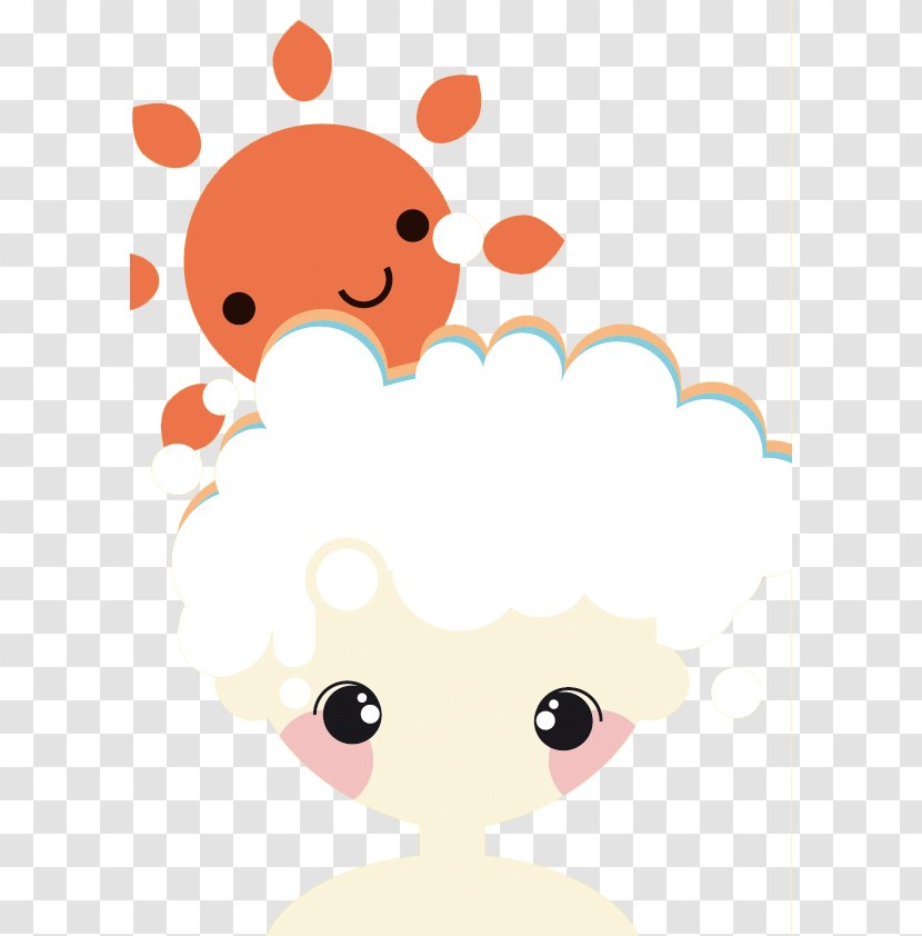 Beer Foam Illustration - Flower - Her Hair Cartoon Boy Transparent PNG