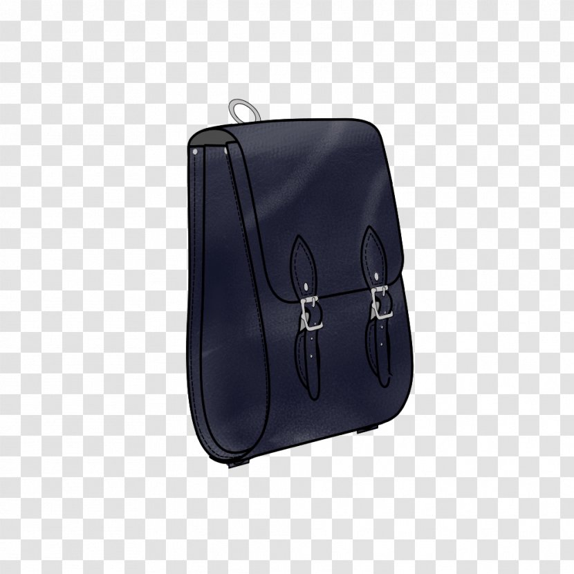 Smythson Brand Namastudios Handbag - Navy Blue - Leather Backpack Transparent PNG