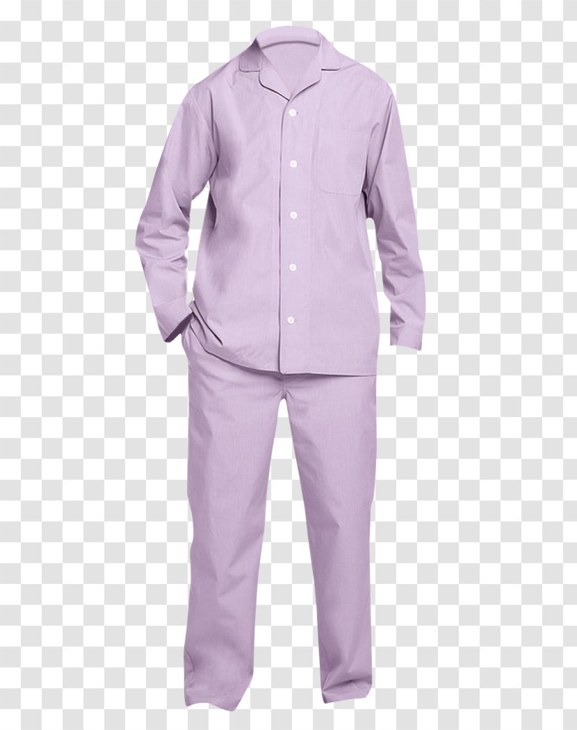 Sleeve Pajamas Pink M - Purple - Wear To Work Day Transparent PNG