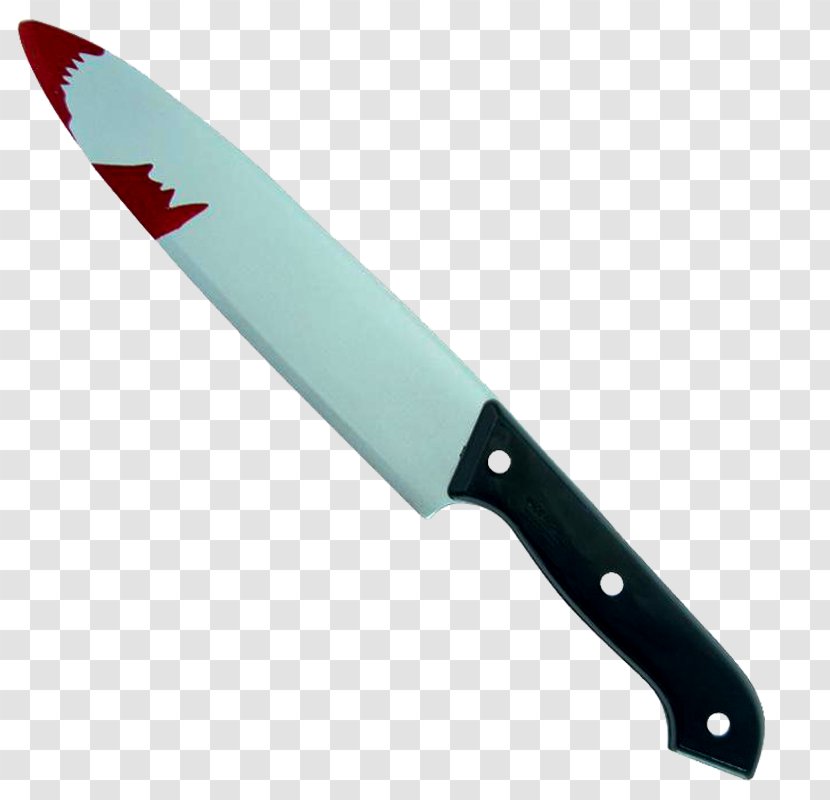 Kitchen Knife Halloween Weapon Disguise - Costume Party - The Blood On Transparent PNG