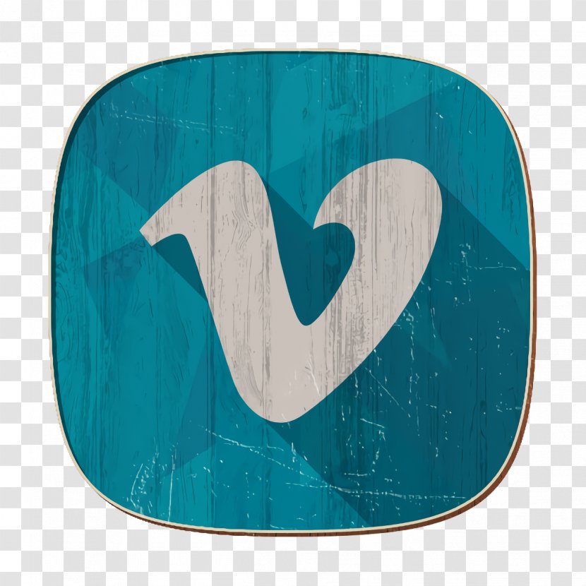 Social Network Icon Video Vimeo - Symbol - Electric Blue Heart Transparent PNG