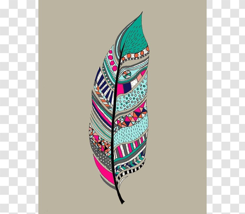 Tribal Art IPhone 6 Feather Stencil - Tribalism Transparent PNG