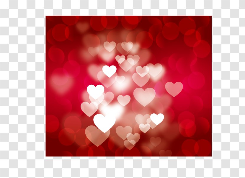 Desktop Wallpaper Heart - Petal - Red Background Transparent PNG