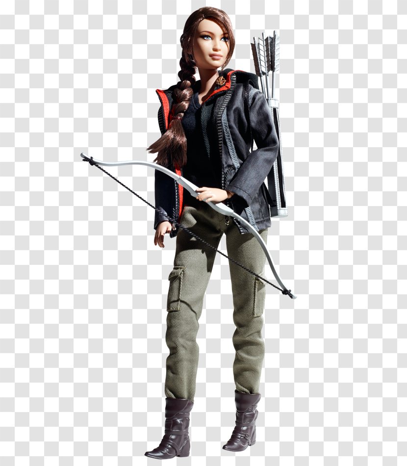 Katniss Everdeen Barbie The Hunger Games Black Label Doll Mockingjay - Costume Transparent PNG