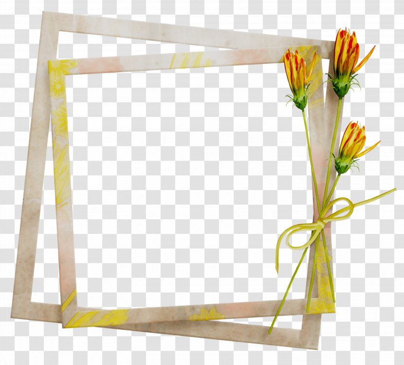 Product Design Yellow Picture Frames Flower Transparent PNG