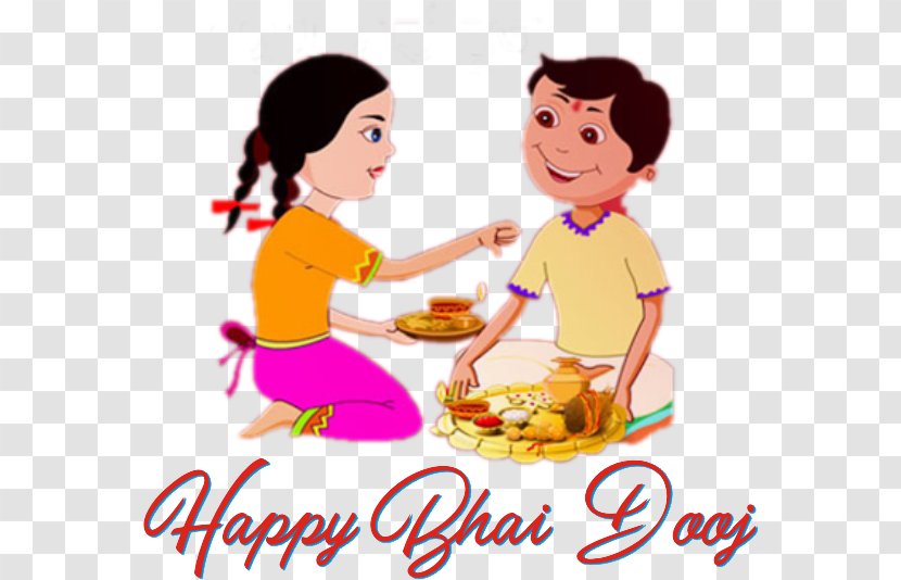 Bhai Dooj Happiness Diwali Dwitiya Festival - Cartoon Transparent PNG
