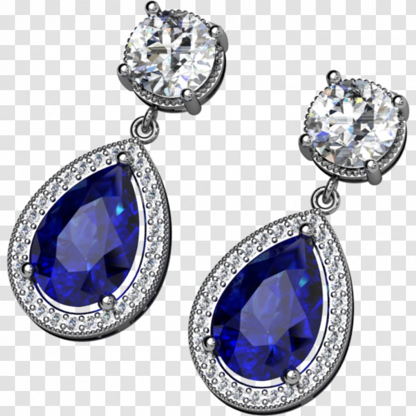 Earring Sapphire Bitxi Jewellery - Hug Transparent PNG