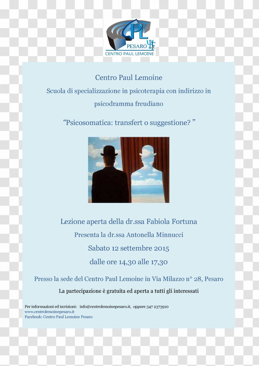 Advertising René Magritte - Psico Transparent PNG