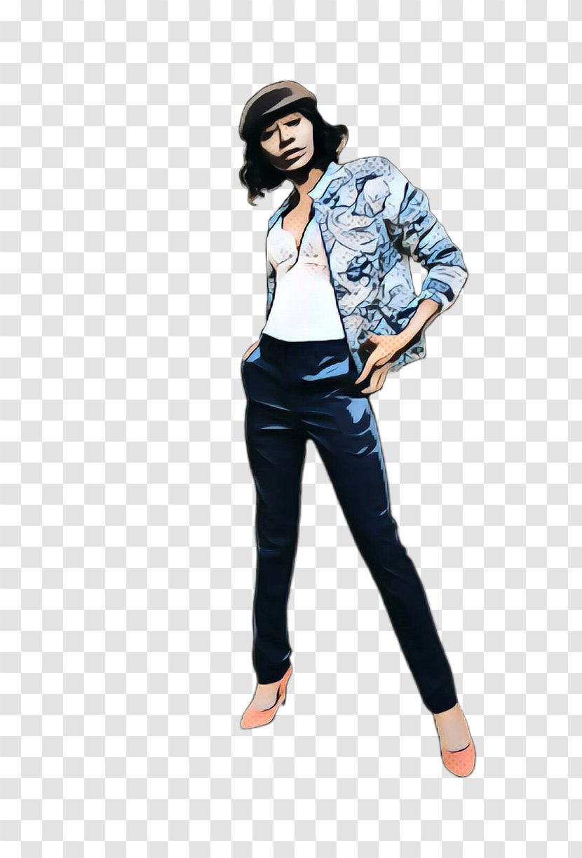Jeans Background - Pocket - Fashion Model Style Transparent PNG