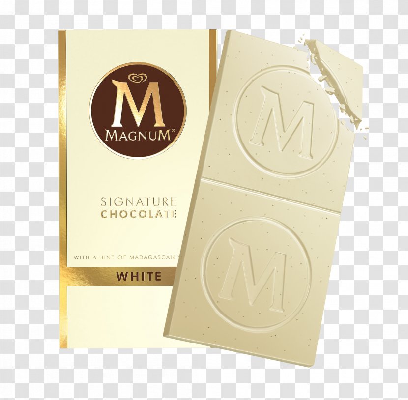 White Chocolate Ice Cream Milk Magnum - Candy Transparent PNG