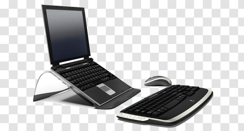 Netbook Laptop Computer Keyboard Mouse Hardware - Azerty - Portable Transparent PNG