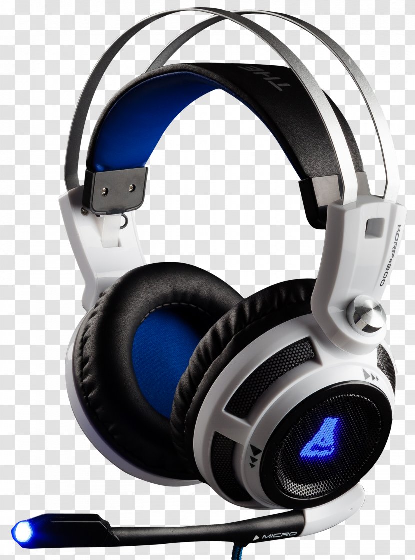 Microphone Headphones Bluestork Headset Black Blue Korp400 Binaurale 400 Gr Turtle Beach Ear Force Recon 50P - Gamer Transparent PNG
