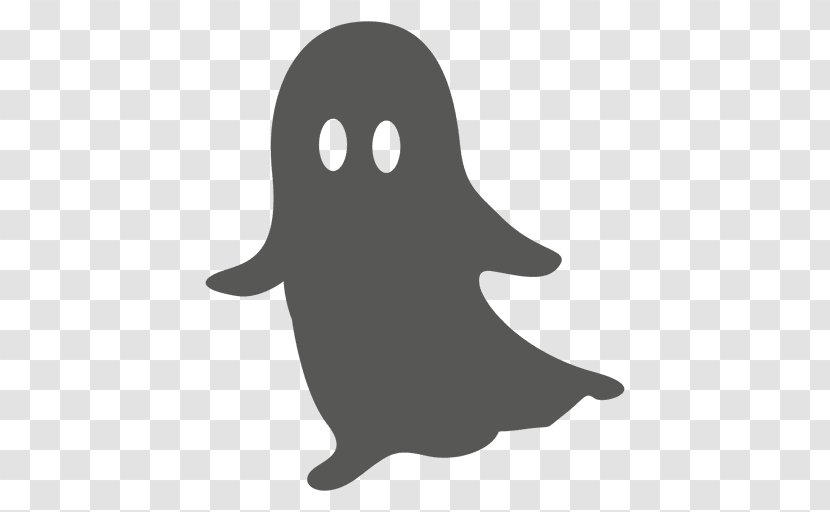 Drawing Ghost Animation - Black Transparent PNG