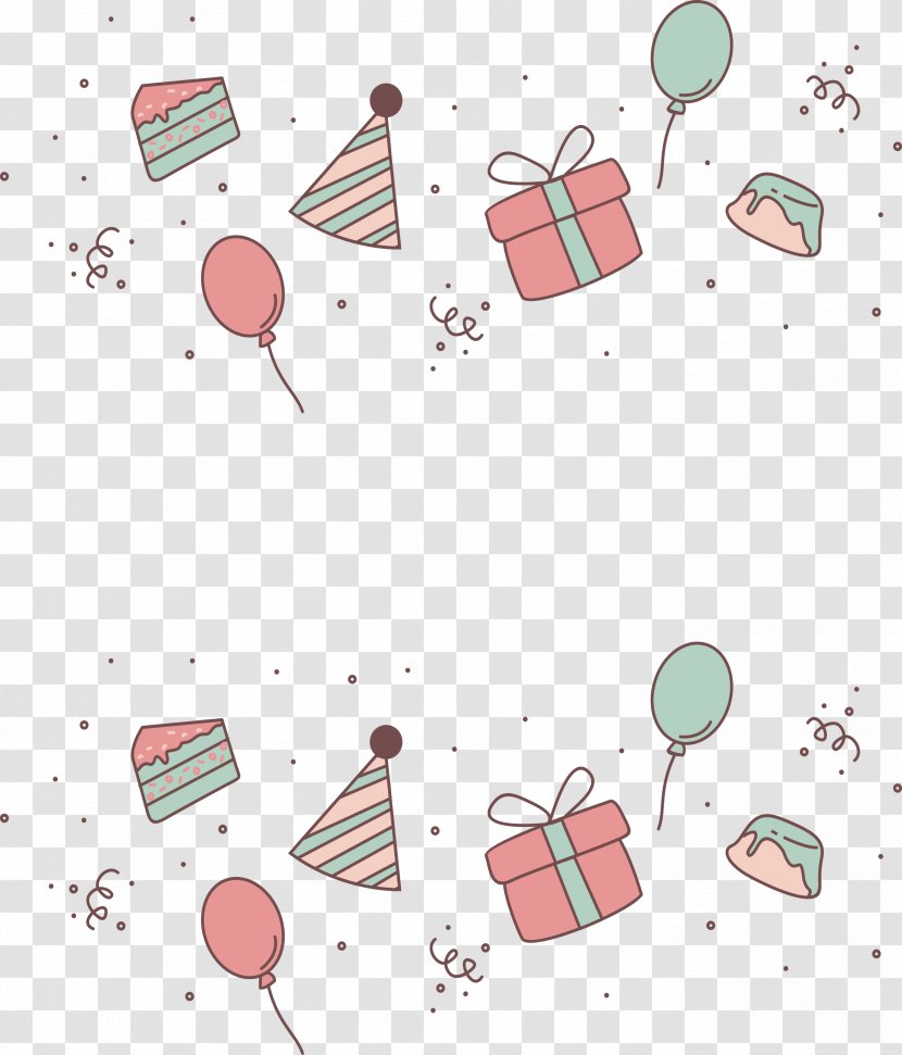 Birthday Cake Computer File - Floating Balloon Transparent PNG