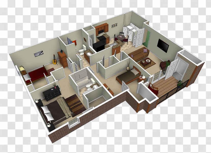 House Plan Bedroom Bathroom Floor - Home Transparent PNG